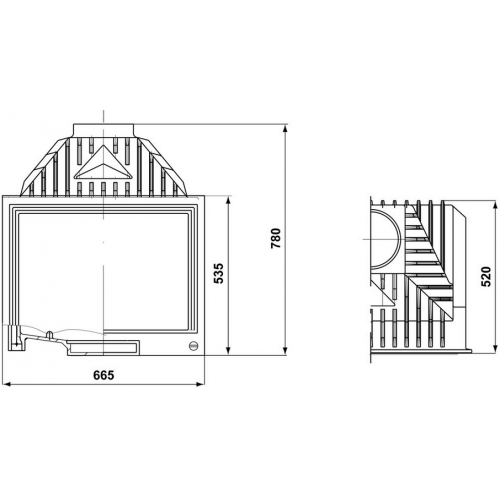 Каминная топка Tarnava Professional Retro 21_1 Каминная топка Tarnava Professional Retro 21_1