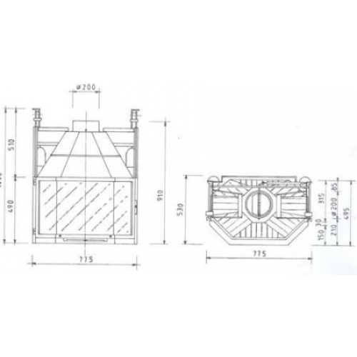 Каминная топка Fabrilor Deco 790 DO_1 Каминная топка Fabrilor Deco 790 DO_1