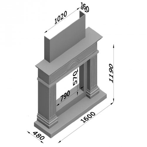 Каминная облицовка Glivi Андалузия_1 Каминная облицовка Glivi Андалузия_1