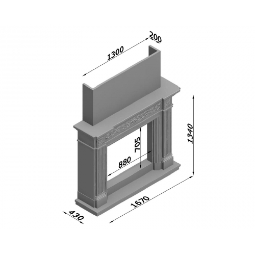 Каминная облицовка Glivi Престиж_1 Каминная облицовка Glivi Престиж_1