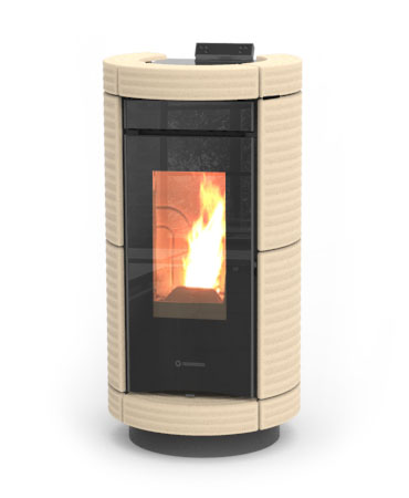 Пеллетный камин воздушный THERMOROSSI DORICA SILENT MAIOLICA 9_1 Пеллетный камин воздушный THERMOROSSI DORICA SILENT MAIOLICA 9_1