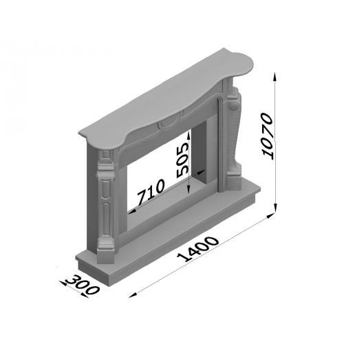 Каминная облицовка Glivi Марсель_1 Каминная облицовка Glivi Марсель_1