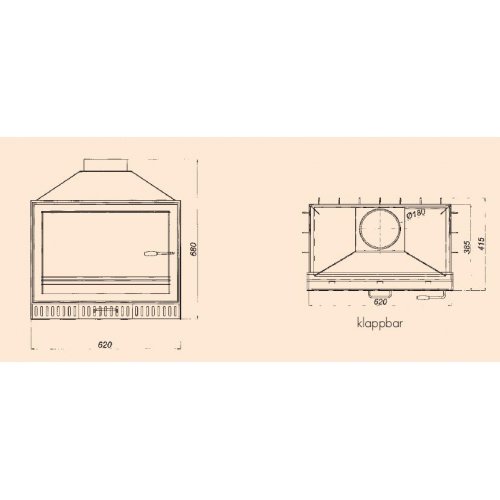 Каминная топка Hark Radiante 90 K_1 Каминная топка Hark Radiante 90 K_1