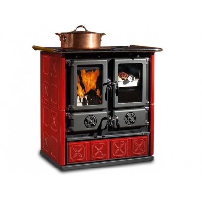 La Nordica-Extraflame rosetta maiolica bordeaux_0 La Nordica-Extraflame rosetta maiolica bordeaux_0