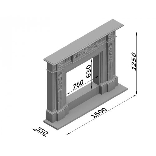 Каминная облицовка Glivi Раритет_1 Каминная облицовка Glivi Раритет_1