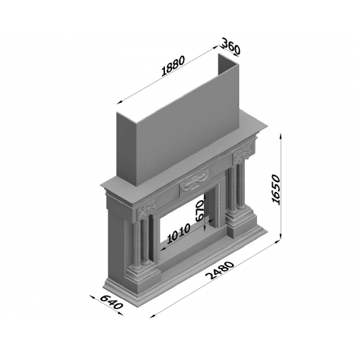 Каминная облицовка Glivi Прованс_1 Каминная облицовка Glivi Прованс_1
