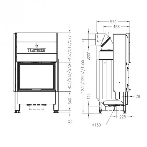 Каминная топка Spartherm Varia 1Vh 4S_3 Каминная топка Spartherm Varia 1Vh 4S_3
