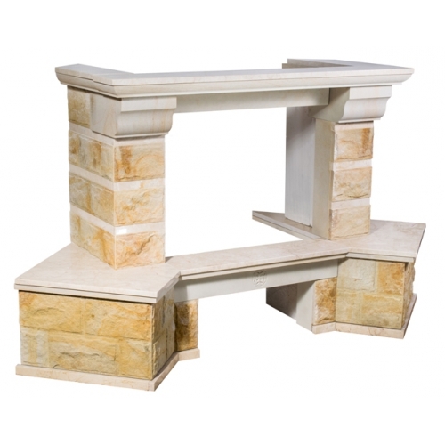 Каминная облицовка MadeIra Darina Cream_2 Каминная облицовка MadeIra Darina Cream_2