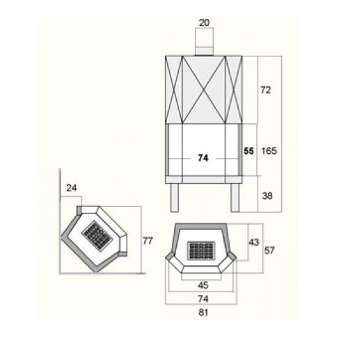 Каминная топка Grilli Caminetti AF 2000 COMPACT-VT ESA_1 Каминная топка Grilli Caminetti AF 2000 COMPACT-VT ESA_1