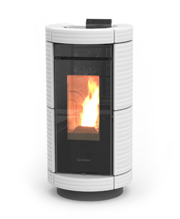 Пеллетный камин воздушный THERMOROSSI DORICA SILENT MAIOLICA 9_0 Пеллетный камин воздушный THERMOROSSI DORICA SILENT MAIOLICA 9_0