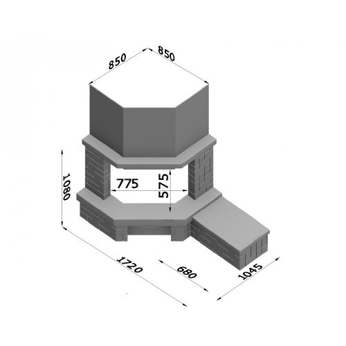 Каминная облицовка Glivi Кинтай_1 Каминная облицовка Glivi Кинтай_1
