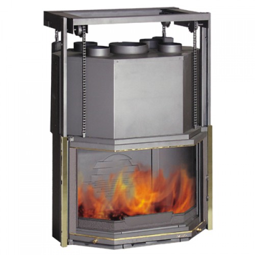 Каминная топка Laudel Prismatique 850 Relevable с конвектором (призматик контргруз)_0 Каминная топка Laudel Prismatique 850 Relevable с конвектором (призматик контргруз)_0