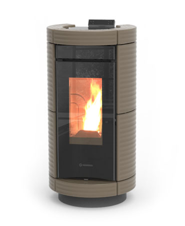 Пеллетный камин воздушный THERMOROSSI DORICA SILENT MAIOLICA 9_3 Пеллетный камин воздушный THERMOROSSI DORICA SILENT MAIOLICA 9_3