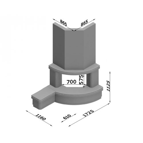 Каминная облицовка Glivi Лантана_1 Каминная облицовка Glivi Лантана_1