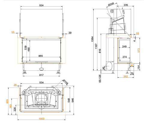 Brunner Panorama-Kamin 57/25/85/25_1 Brunner Panorama-Kamin 57/25/85/25_1