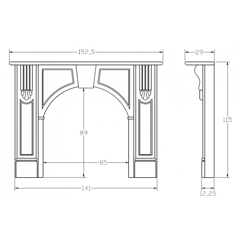Портал для камина Carmona CM-61_1 Портал для камина Carmona CM-61_1