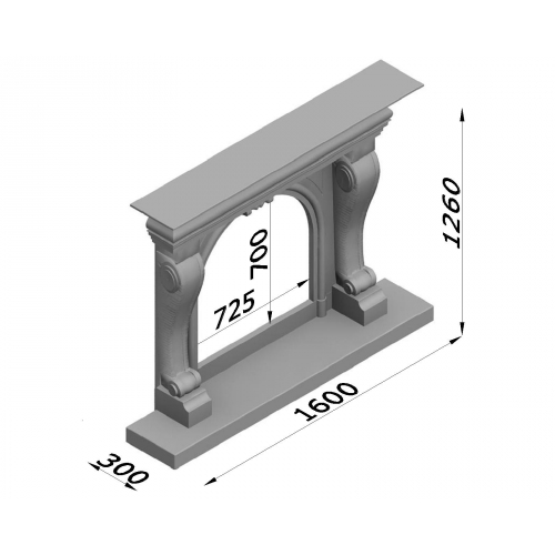 Каминная облицовка Glivi Ливерпуль_1 Каминная облицовка Glivi Ливерпуль_1