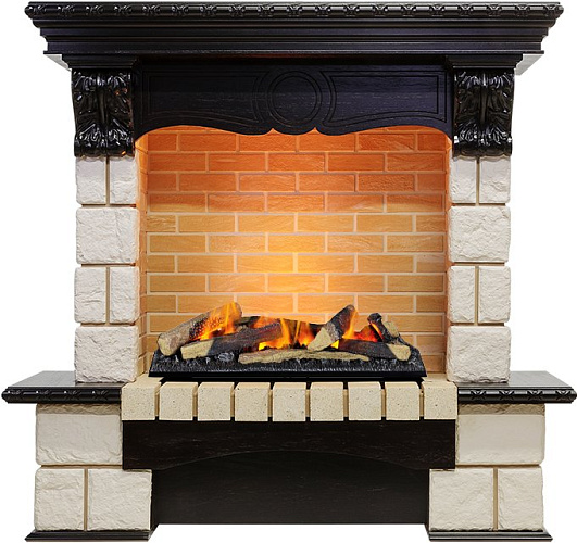 Dimplex Pierre Luxe очаг Cassette 600 LNH-INT (с дровами) слоновая кость/шампань_5 Dimplex Pierre Luxe очаг Cassette 600 LNH-INT (с дровами) слоновая кость/шампань_5