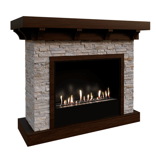 Firezo Chalet Темный дуб, Сланец_0 Firezo Chalet Темный дуб, Сланец_0