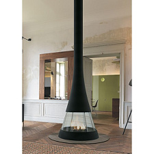 Камин JC Bordelet Linea 914 центральный со стеклом Камин JC Bordelet Linea 914 центральный со стеклом