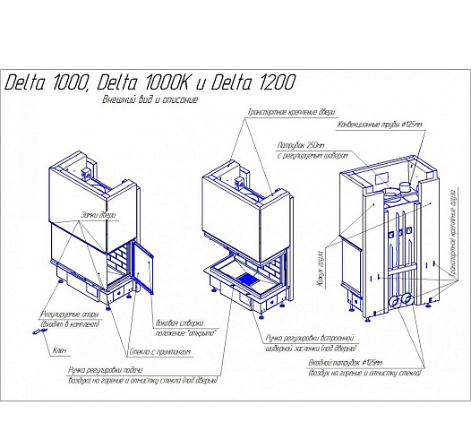 Каминная топка Экокамин дельта 1000 (1000*600*450)_2 Каминная топка Экокамин дельта 1000 (1000*600*450)_2