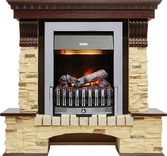 Dimplex Pierre Luxe очаг Danville Chrome FB2 темный дуб/белый угловой_1