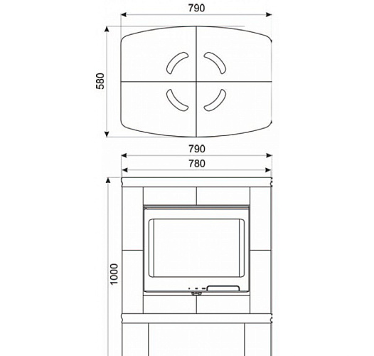 Contura смоланд, центральный, карамель_3 Contura смоланд, центральный, карамель_3