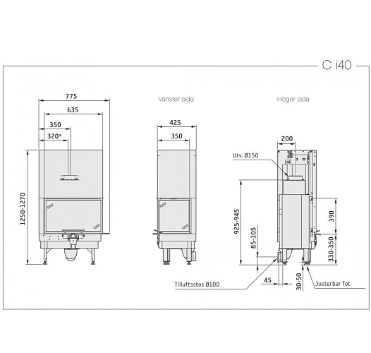 Contura i40, стекло cправа_2 Contura i40, стекло cправа_2