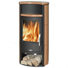 Печь-камин Pori 7 песчаник, с теплообменником Печь-камин Pori 7 песчаник, с теплообменником