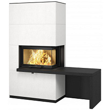 Артстоун, черная скамья и полка, гранит, Contura i 41a Артстоун, черная скамья и полка, гранит, Contura i 41a