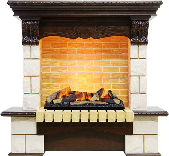 Dimplex Pierre Luxe очаг Cassette 600 LNH-INT (с дровами) слоновая кость/шампань_4 Dimplex Pierre Luxe очаг Cassette 600 LNH-INT (с дровами) слоновая кость/шампань_4