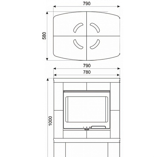 Contura смоланд, пристенный, карамель_4 Contura смоланд, пристенный, карамель_4