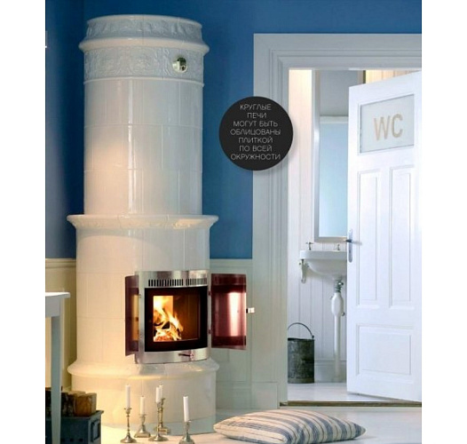 Кругая изразцовая теплонакопительная печь allmoge 524_2 Кругая изразцовая теплонакопительная печь allmoge 524_2