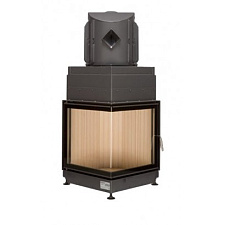 Brunner eck-kamin 51/52/52 side-opening, чугунный дымосборник 45?, нержавеющие рамки Brunner eck-kamin 51/52/52 side-opening, чугунный дымосборник 45?, нержавеющие рамки