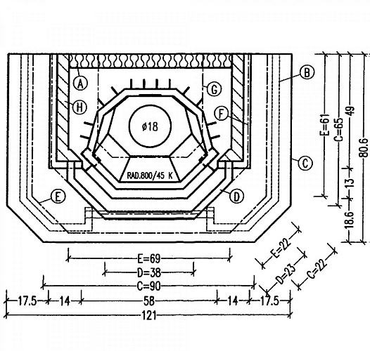 Облицовка 11/108, Naturweiss/Granit Naturschwarz (Hark)_1 Облицовка 11/108, Naturweiss/Granit Naturschwarz (Hark)_1