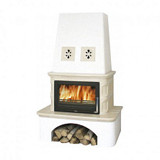 Кафельная печь Laponie 7 с теплообменником, песчаная Кафельная печь Laponie 7 с теплообменником, песчаная